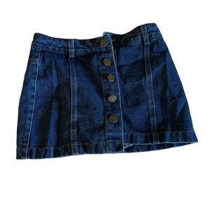 Denim skort